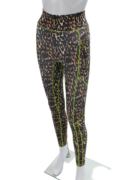 All Access Womens Black Leopard Ankle Jeggings Size XS