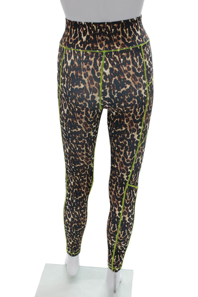 All Access Womens Black Leopard Ankle Jeggings Size XS