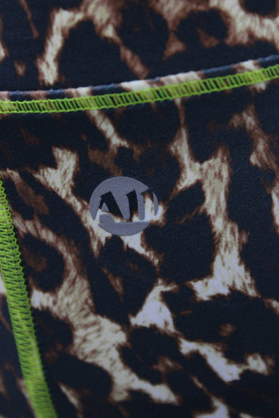 All Access Womens Black Leopard Ankle Jeggings Size XS