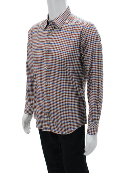 Paul Smith Men's Collared Long Sleeves Button Down Shirt Plaid Size 16