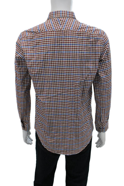 Paul Smith Men's Collared Long Sleeves Button Down Shirt Plaid Size 16