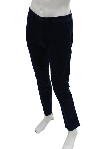 J Crew Mens Dark Blue Chino Pants Size 30