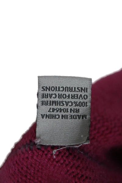 Kinross Cashmere Unisex Pink 100% Cashmere Turtleneck Pullover Sweater Size 1