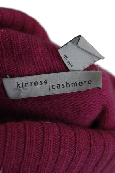 Kinross Cashmere Unisex Pink 100% Cashmere Turtleneck Pullover Sweater Size 1