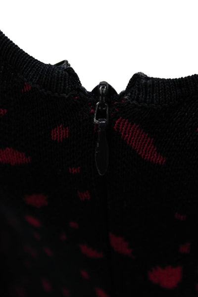Sachin & Babi Womens Fit & Flare Dress Black Polka Dot Sleeveless Size 10