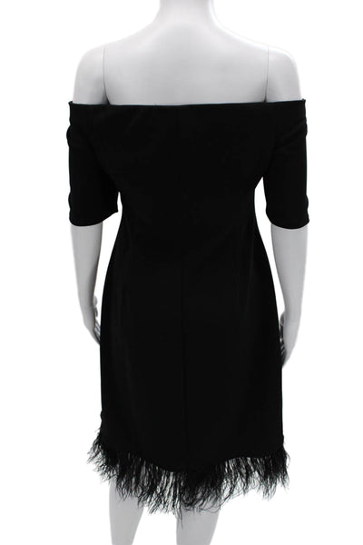 Vince Camuto Women Shift Dress Black Short Sleeve Viscose Blend Size L