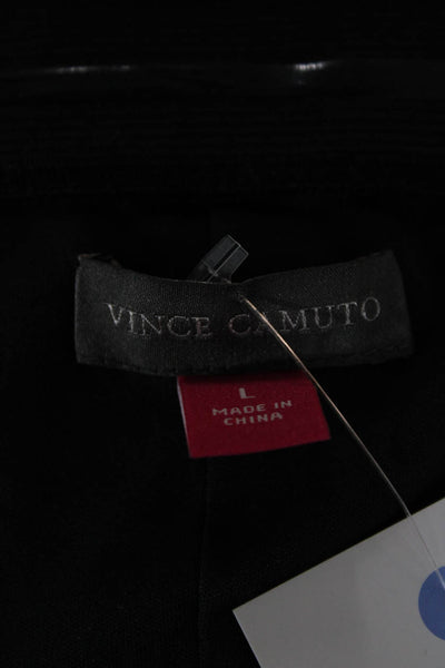 Vince Camuto Women Shift Dress Black Short Sleeve Viscose Blend Size L