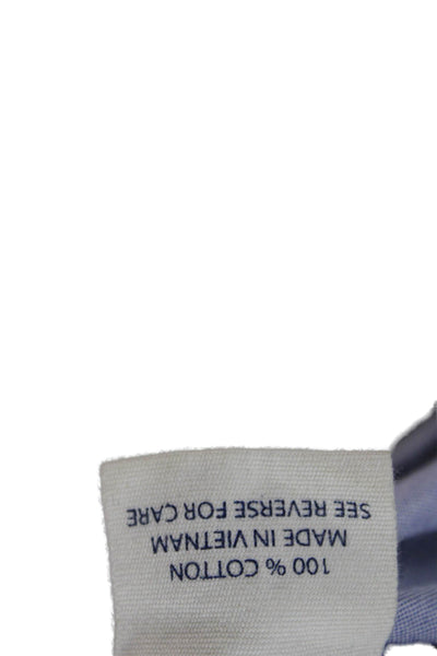 PJK Patterson J Kincaid Women Gray Cotton Collared Button-Up Long Sleeve Size S