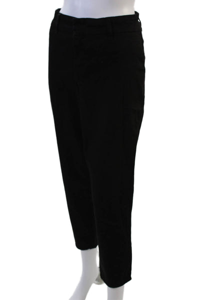 KUT from the Kloth Women Ankle Cropped Dress Pants Black Hook & Eye Size 10