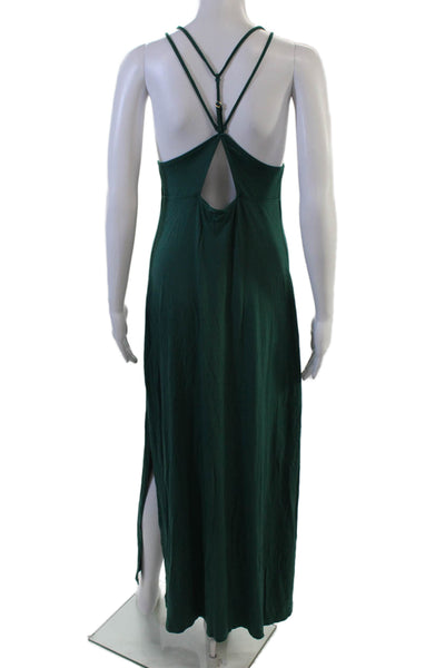 Naked Princess Womens Solid Sleepwear Dress Green Size M