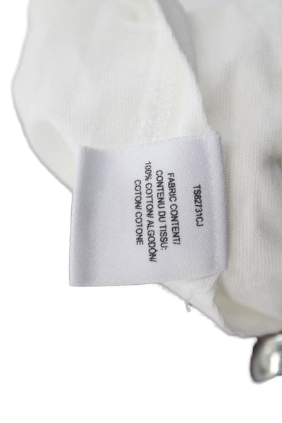 Derek Lam 10 Crosby Women White Cropped Cotton Tank Sleeveless Size XS