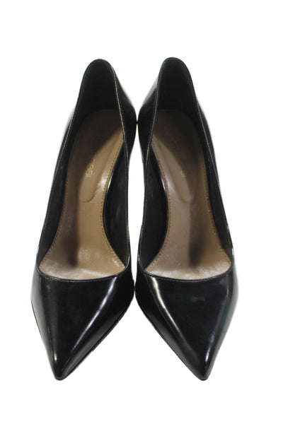 Sergio Rossi Womens Patent Leather Pumps Black Size 36 6