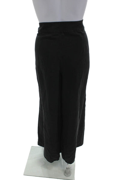 Eileen Fisher Women Black Dress Pants Tencel Zip Inseam 29 Size M