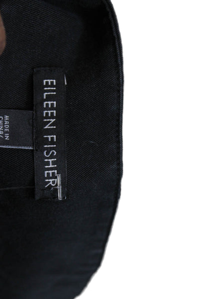 Eileen Fisher Women Black Dress Pants Tencel Zip Inseam 29 Size M