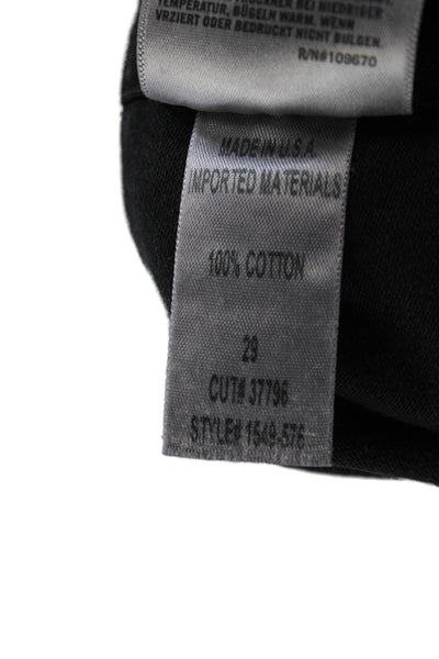 Citizens of Humanity Unisex Cropped Cargo Black Cotton Pants Size 29