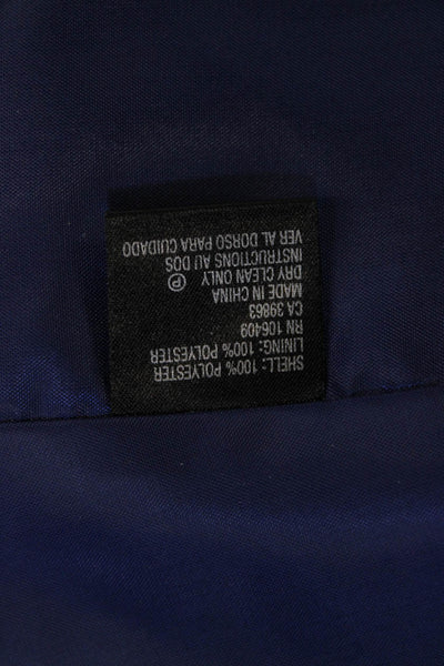 Tahari Levine Women Dark Blue Polyester Classic Blazer Long Sleeve Size 8