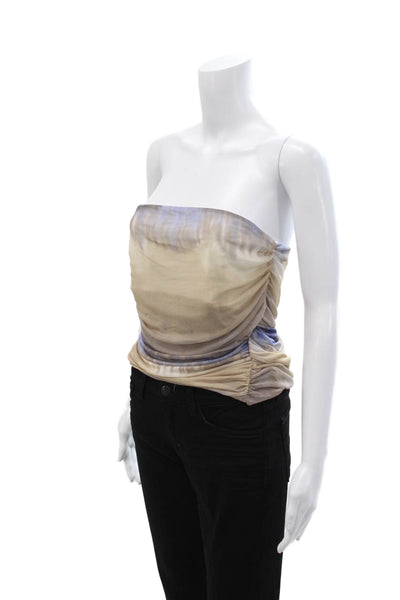 Zara Womens Bohemian Beige Tank Top Sleeveless Size L