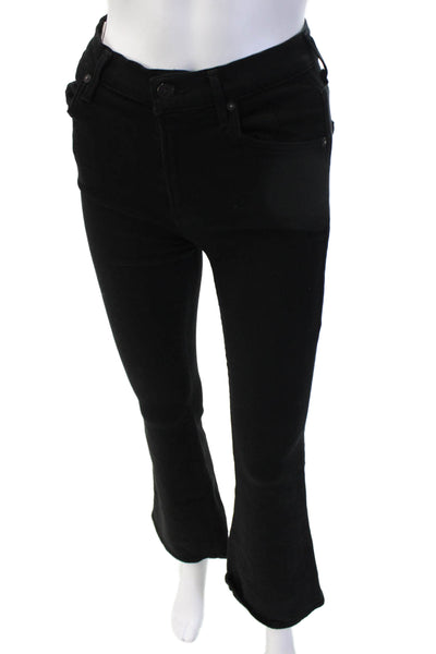 C of H Los Angeles Womens High Rise Black Jeans Button Fly 28 Inseam Size 25