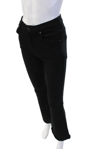 C of H Los Angeles Womens High Rise Black Jeans Button Fly 28 Inseam Size 25