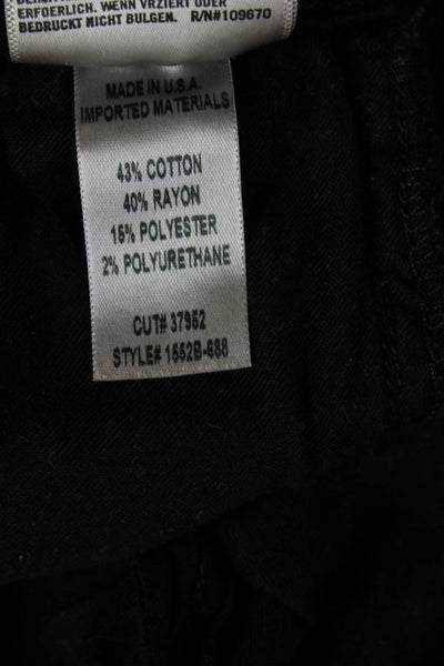 C of H Los Angeles Womens High Rise Black Jeans Button Fly 28 Inseam Size 25