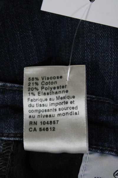 AG Adriano Goldschmied Womens Skinny Ankle Jeans Dark Blue Low Rise Size 25