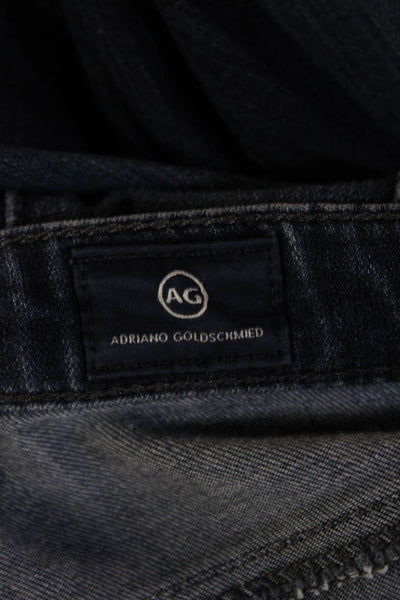 AG Adriano Goldschmied Womens Skinny Ankle Jeans Dark Blue Low Rise Size 25