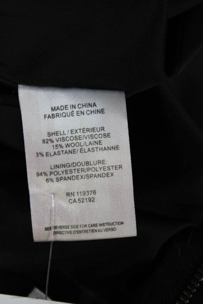Helmut Lang Women Black Straight Pencil Mini Skirt Size 0