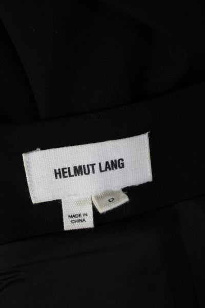 Helmut Lang Women Black Straight Pencil Mini Skirt Size 0