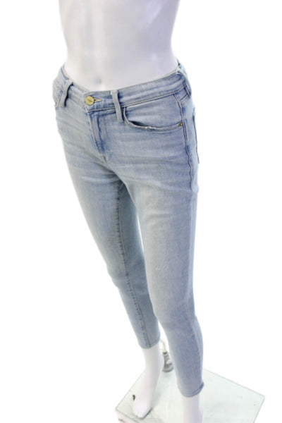 Frame Denim Women Ankle Skinny Jeans Light Blue Size 25