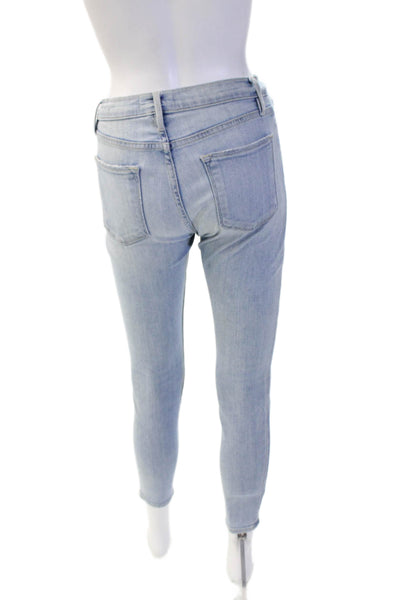 Frame Denim Women Ankle Skinny Jeans Light Blue Size 25