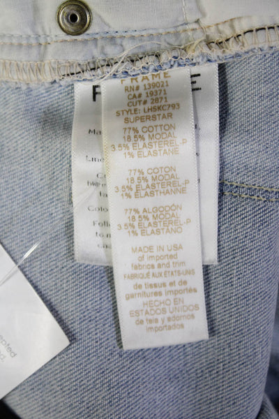 Frame Denim Women Ankle Skinny Jeans Light Blue Size 25