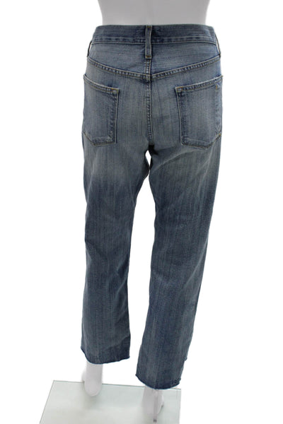 Current/Elliott Womens Boyfriend Cropped Blue Jeans Size 26