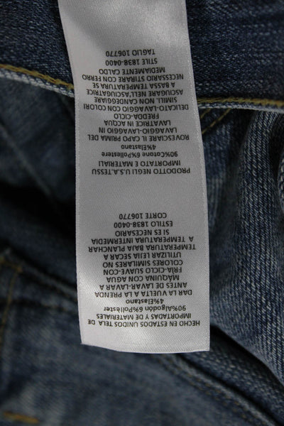 Current/Elliott Womens Boyfriend Cropped Blue Jeans Size 26