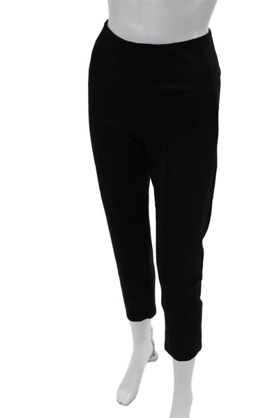 Moschino Women Ankle Cropped Dress Pants Black Size 8