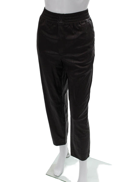 Zara Womens Cropped Ankle Pants Black Size M