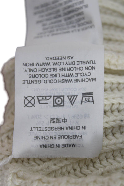 J Crew Unisex Pullover Sweater Beige Sleeveless Crew Neck Size M