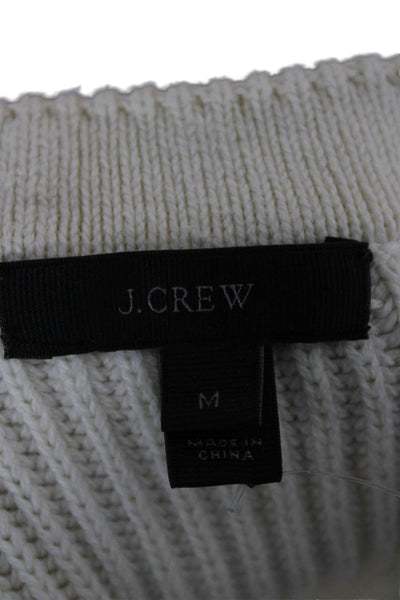 J Crew Unisex Pullover Sweater Beige Sleeveless Crew Neck Size M