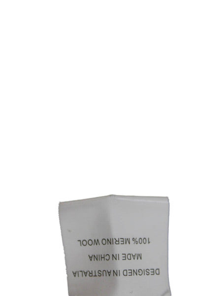 Zimmermann Unisex Black 100% Merino Wool V Neck Button Cardigan Size 1