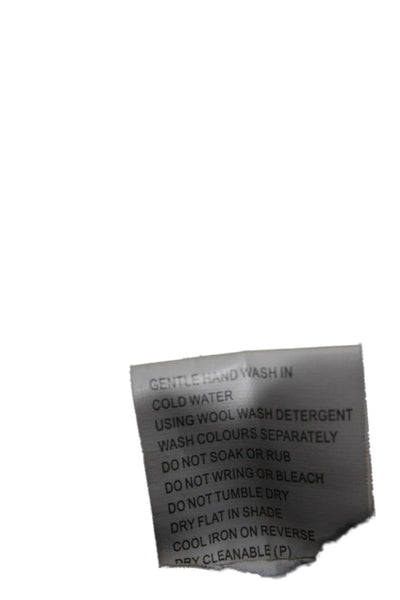 Zimmermann Unisex Black 100% Merino Wool V Neck Button Cardigan Size 1