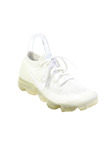 Nike Women's Rubber Sole Lace Up Trainer Sneakers Cream Size 8.5