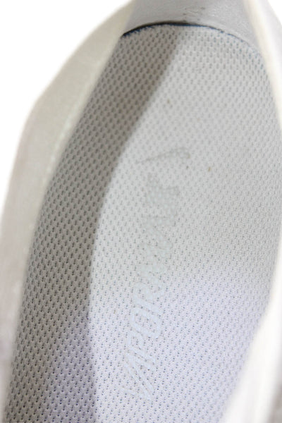 Nike Women's Rubber Sole Lace Up Trainer Sneakers Cream Size 8.5