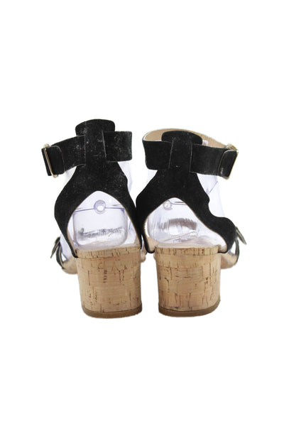 All Tomorrows Parties Womens Suede Slingbacks Sandal Heels Black Size 37 7