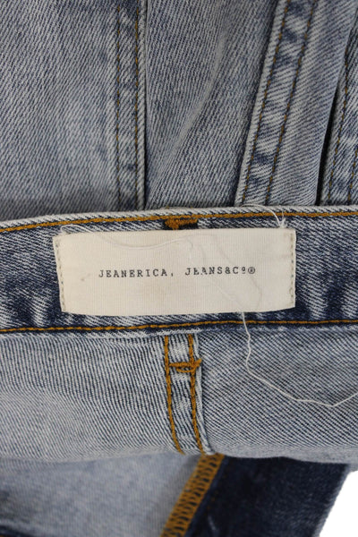 Jeanerica Women Gray Flared Wide-Leg High Rise Jeans Size 24
