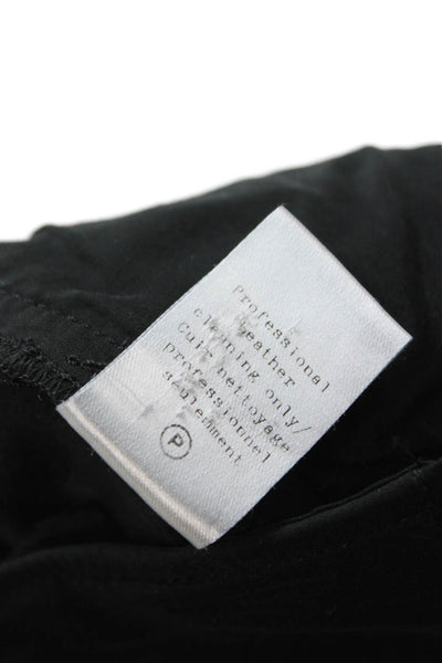 Rag & Bone Womens Ankle Cropped Dress Pants Black Button Size 8