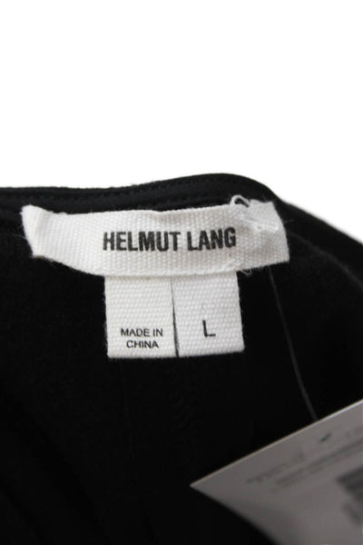 Helmut Lang Womens Black Wool Sleeveless Tank Round Neck Basic Size L