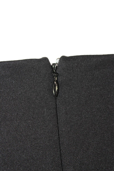Serena & Lily Women Sheath Dress Black Long Sleeve Zip Size L