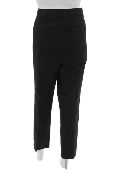 Tory Burch Unisex Ankle Dress Pants Black Cotton Lyocell Elastane Size 12
