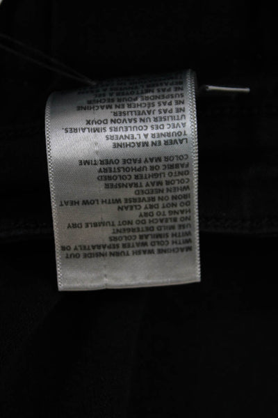 L'Agence Womens Skinny High Rise Jeans Black Button Size 31
