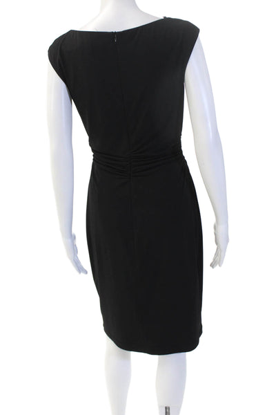 David Meister Women Sheath Black Knee Length Dress Size 4