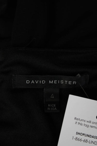 David Meister Women Sheath Black Knee Length Dress Size 4